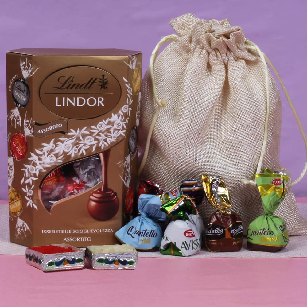 Bhai Dooj Hamper Lindor & Truffle Chocolates