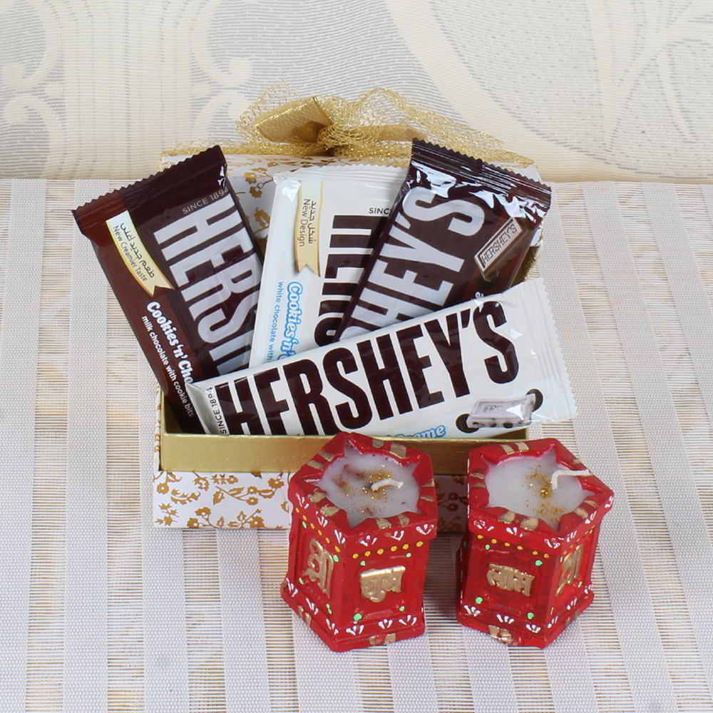 Hersheys Chocolate with Diwali Diya