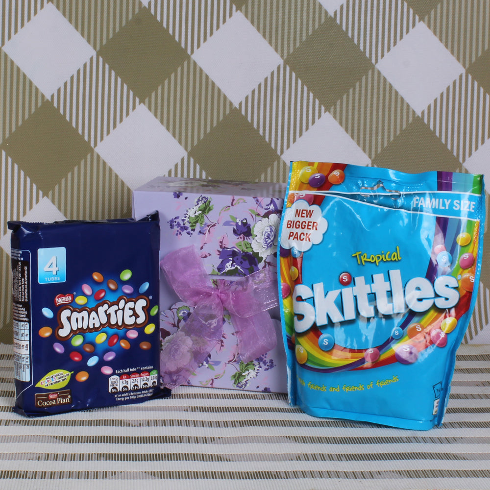 Smarties and Skittles Chocolate Combo