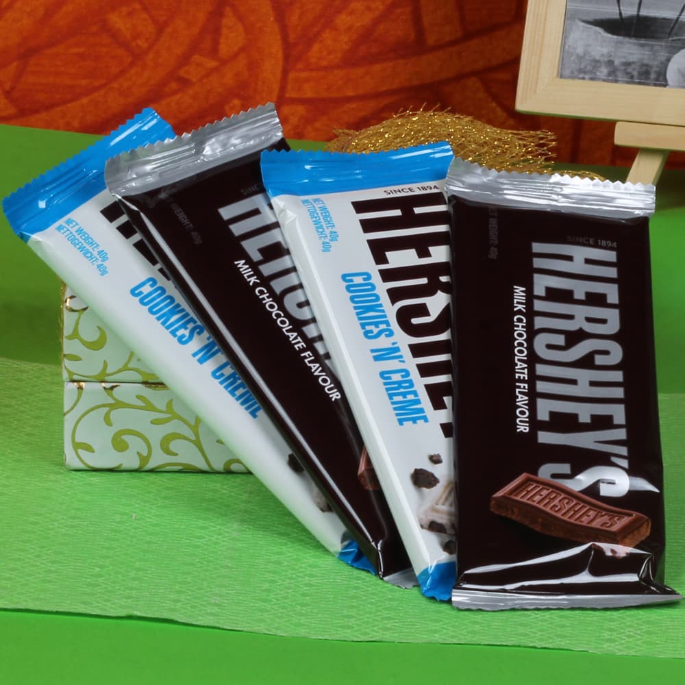 Hershey's four Chocolates Bar in Box
