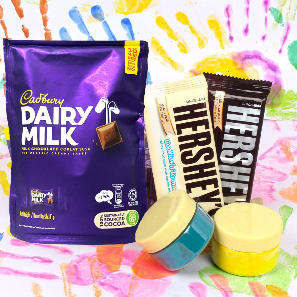 Special Holi Herbal Color and Chocolates