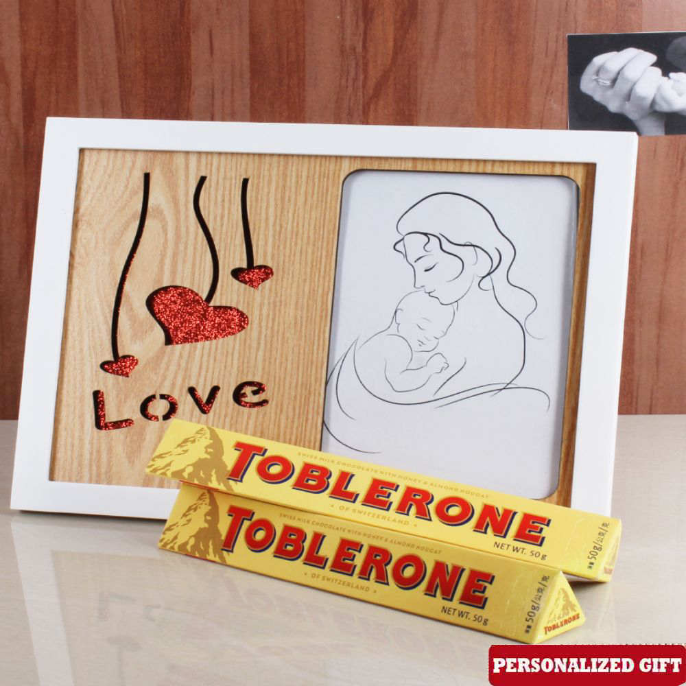 Mothers Day Photo Frame and Toblerone Chocolate Gift