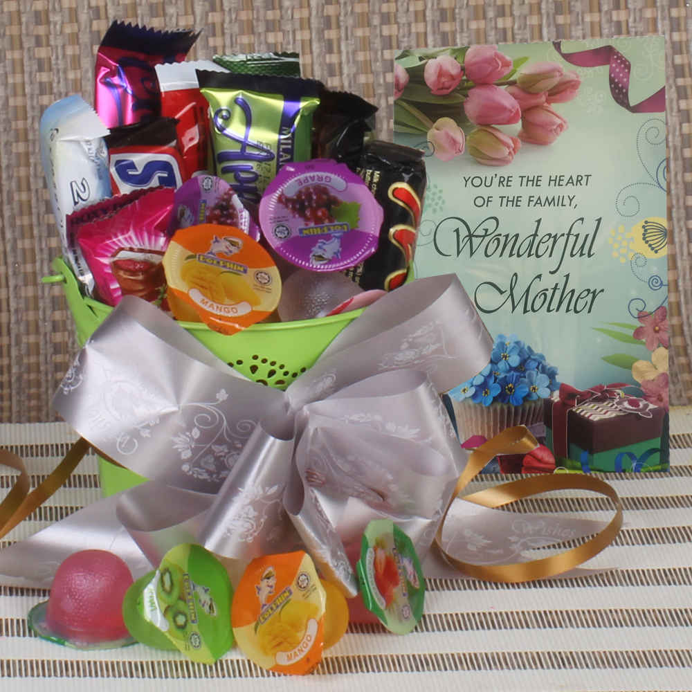 Suprise Gift of Chocolates and Jellies for Mom