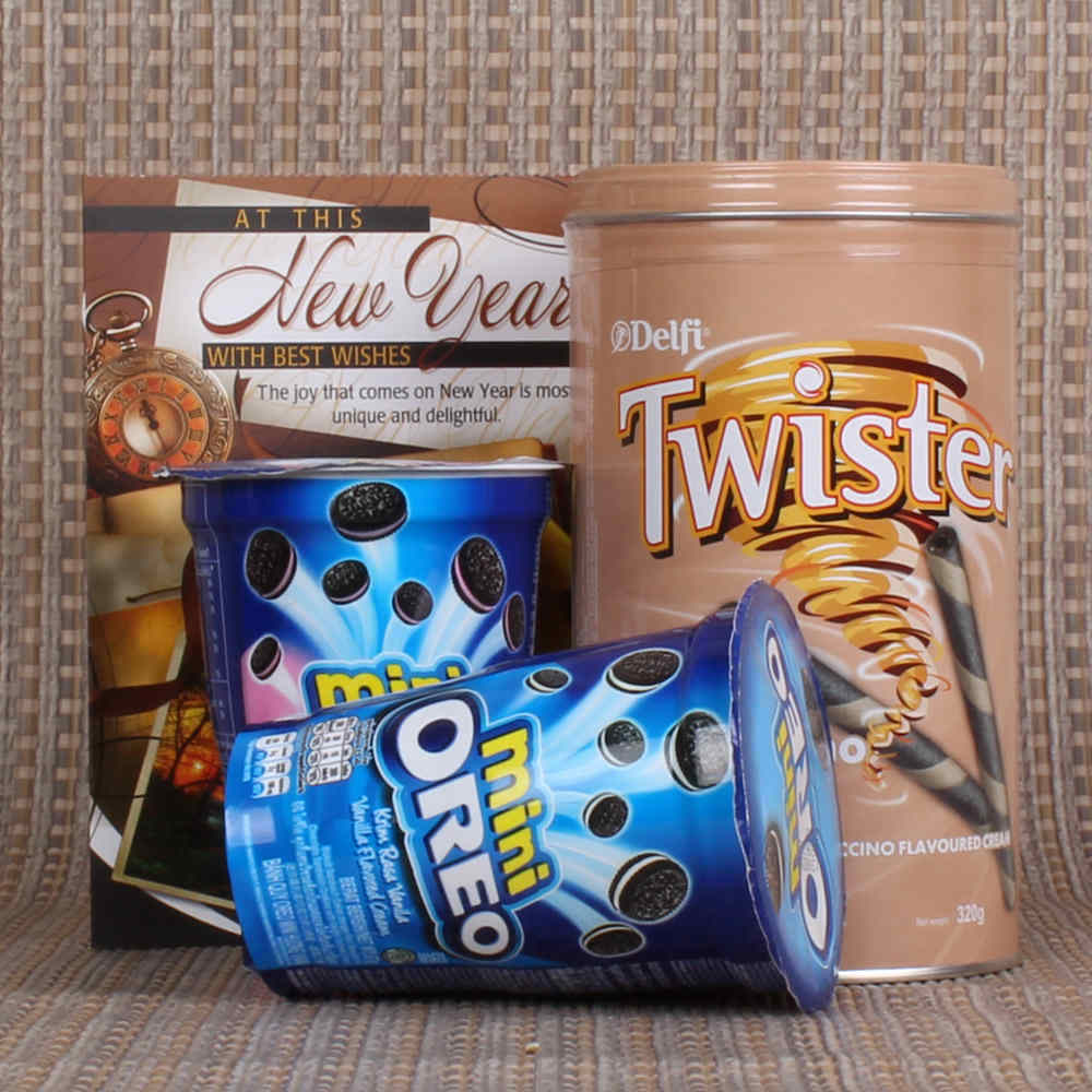 New Year Gift of Oreo and Twister Chocolates