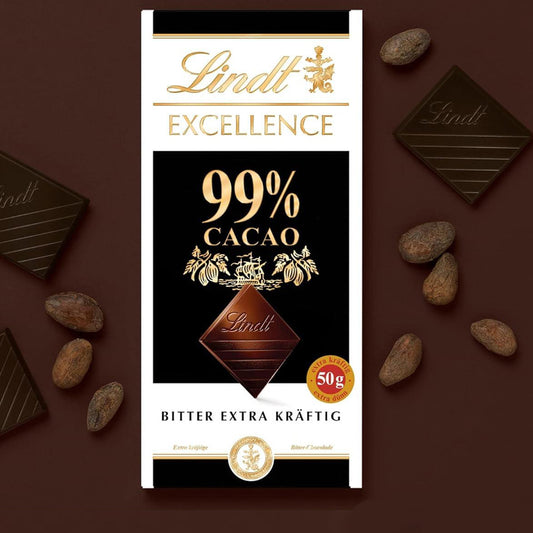 Lindt Excellence 99% Coco Bitter Extra Dark Chocolate Bar