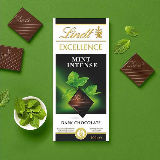 Lindt Excellence Mint Intense Dark Chocolate Bar