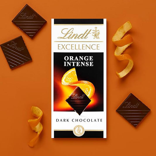 Lindt Excellence Orange Intense Dark Chocolate Bar