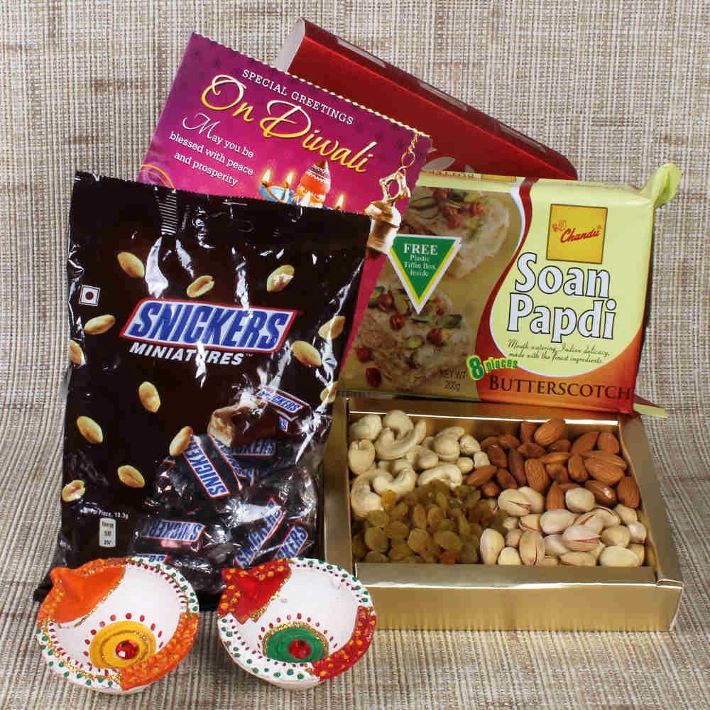 Diwali Gift of Chocolate and Dryfruit with Sweet