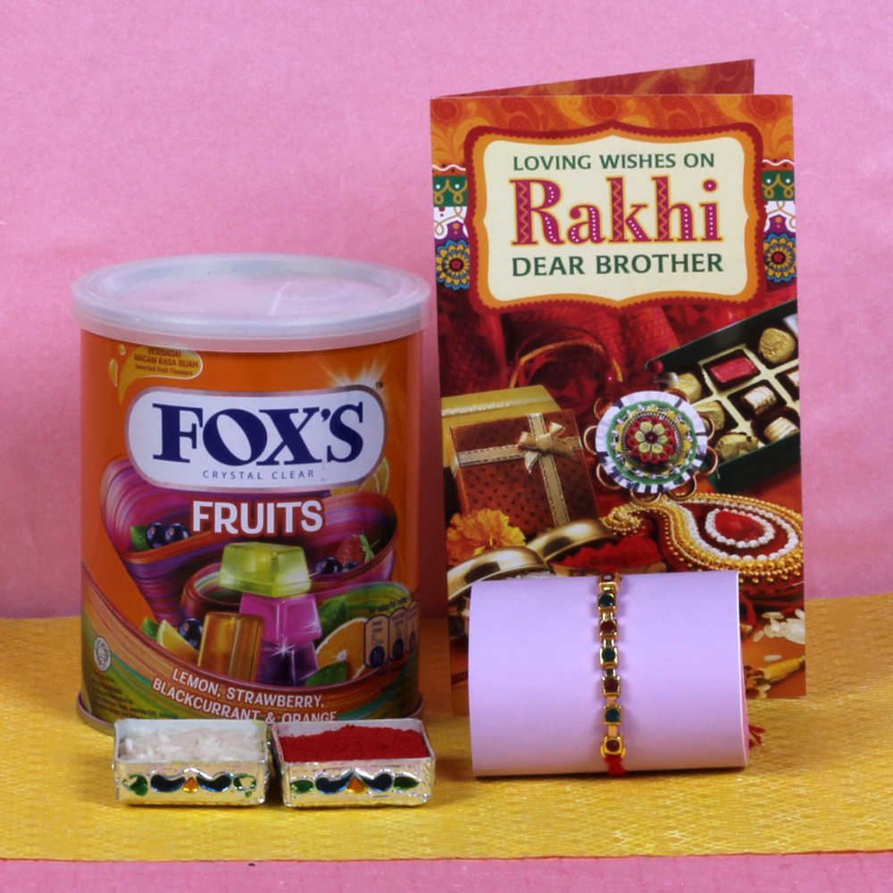 Best Rakhi with Fox Fruits Chocolates