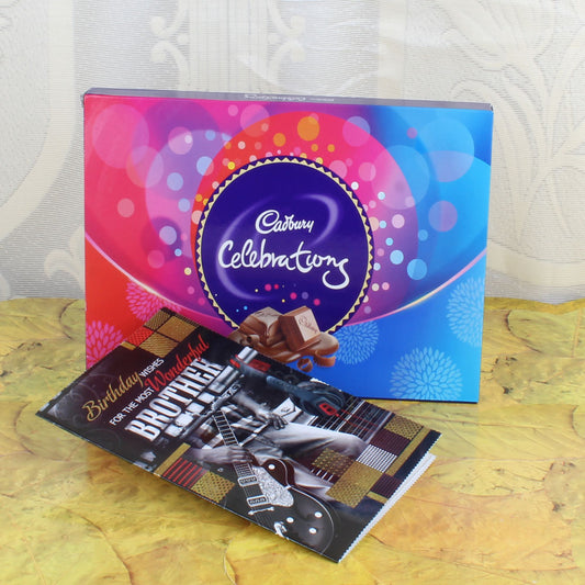 Cadbury Celebration Box and Birthday Card for Brother