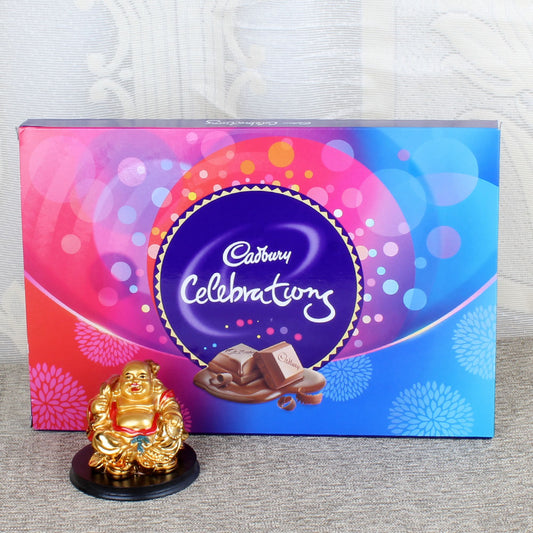Cadbury Celebrations Chocolate Pack and Laughing Buddha
