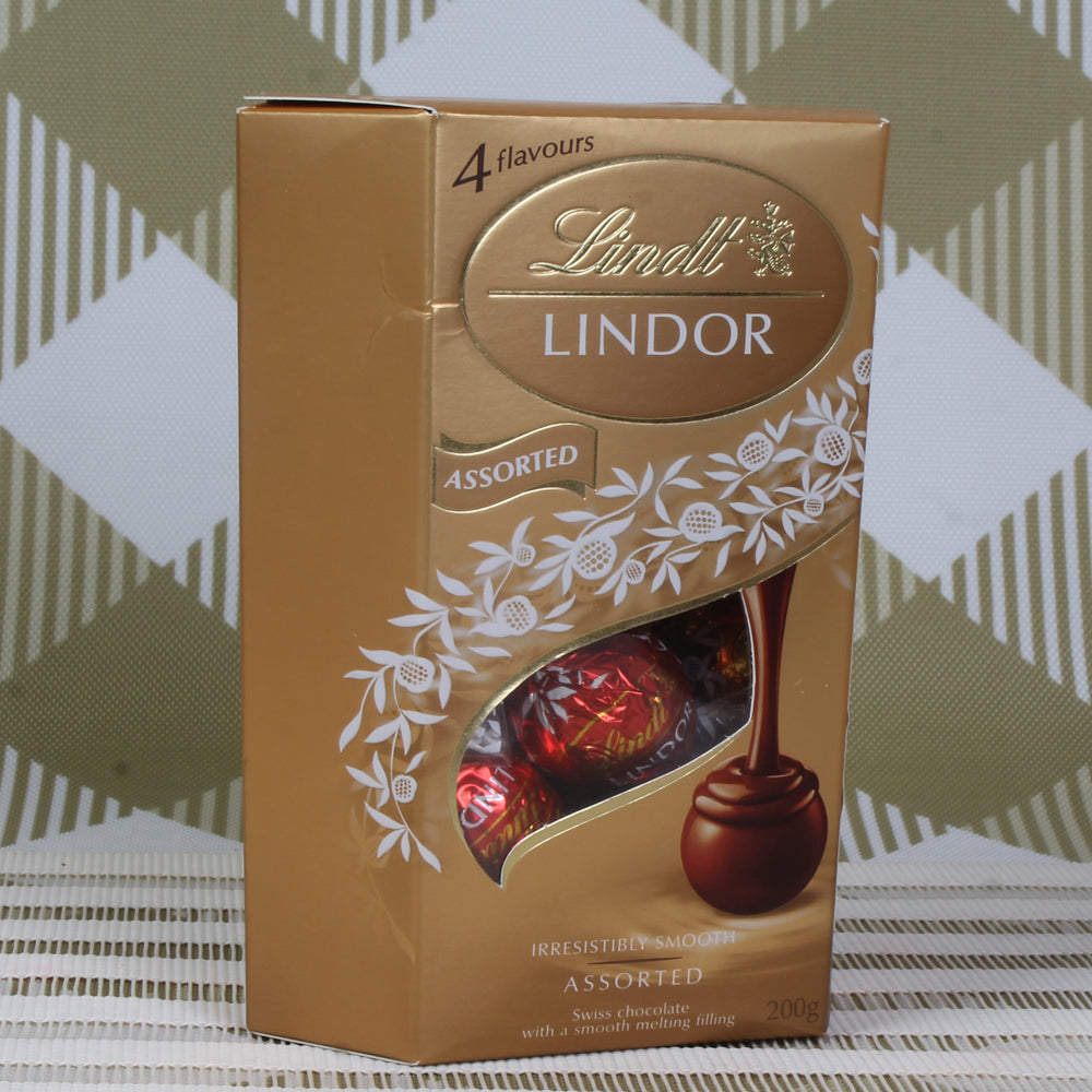 Lindor Box Back Lindor Assorted Chocolate Box from Lindt – Chocolate Delivery Online