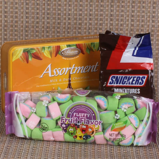 Snickers Miniatures with Assortment Chocolate and Marshmallow