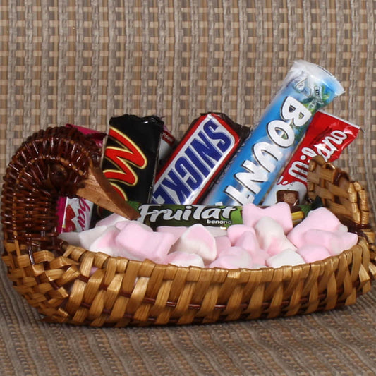 Designer Gift Basket Imported Chocolates with Marshmallow