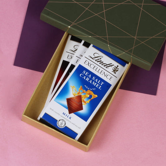 Box of Imported Lindt Excellence Chocolate Bars