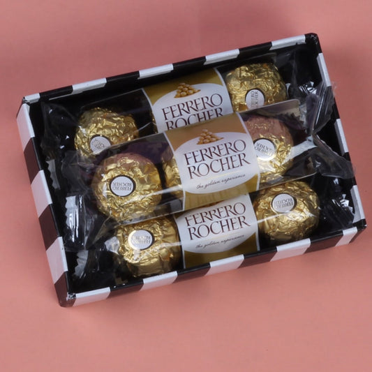 3 Pcs Ferrero Rocher Chocolate Three Packs in Box