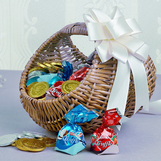 Coin and Truffles Chocolates Basket Online