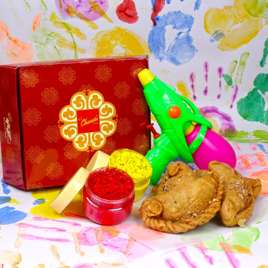 Delightful Holi Gift Gujia with Pichkari